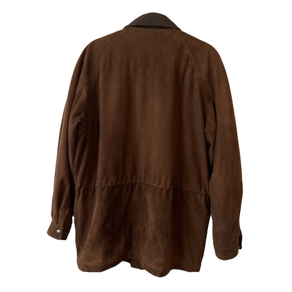 Claiborne Men's M Western Chore Sueded Jacket Quilt Lining Utility Barn Retro - Picture 3 of 11